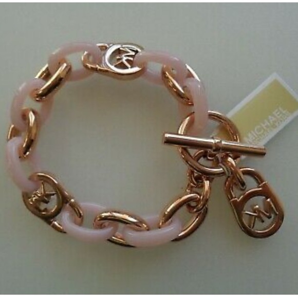🎉Michael Kors Blush & Rose Gold Toggle Bracelet - Picture 7 of 7